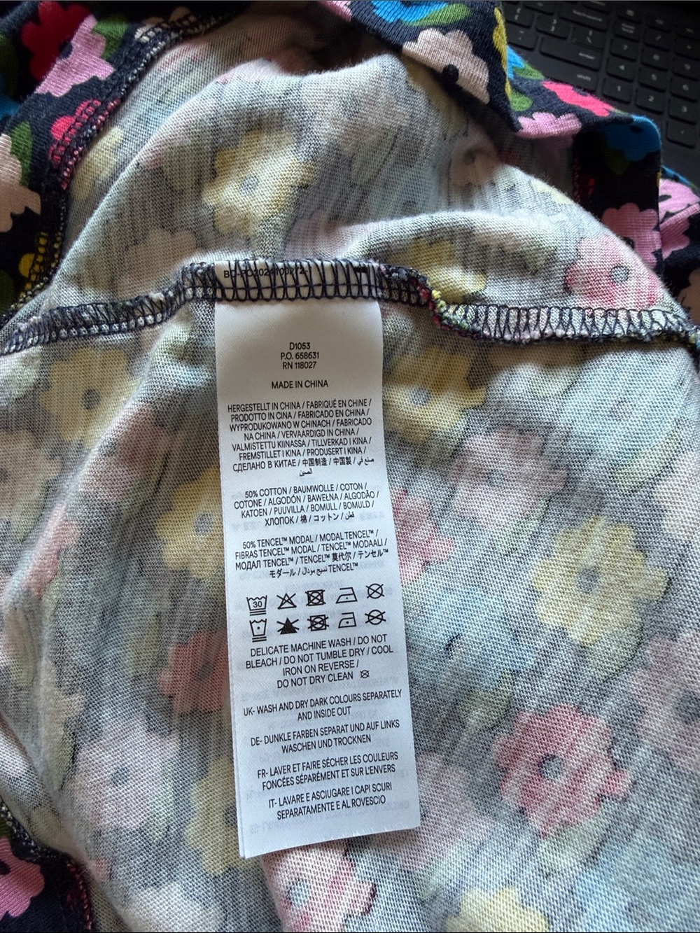 Boden Naomi Relaxed Jersey Dress Multi Pop Daisy Floral Pockets Career Sz 6 - Picture 11 of 15